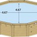 Dimensions piscine bois Maeva 500